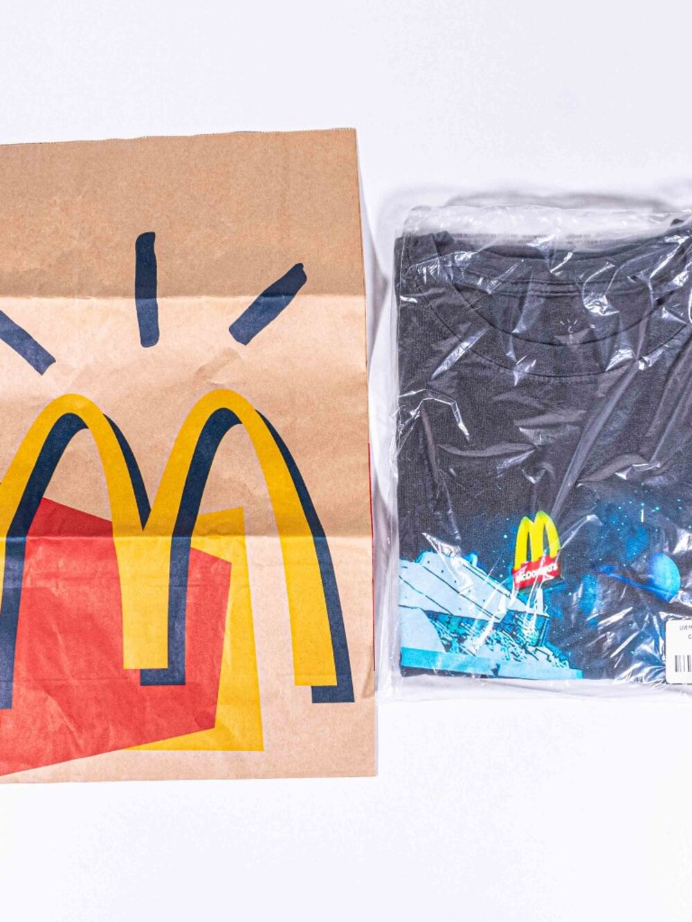 Travis Scott Cactus Jack McDonalds Utopia T Shirt Large L w/ Paper Bag Merch Tee